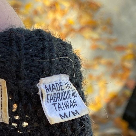 80s Color Block Knit Sweater Crew New Wave Colour Block Sz M - Picture 12 of 13